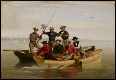 Une partie de pêche au large de Long Island, 1860 - Junius Brutus Stearns